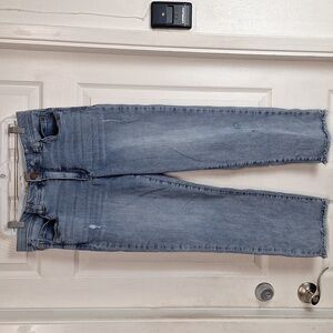 Democracy Jeans Size 12 Ab Technology  Lightly Distressed Raw Hems
